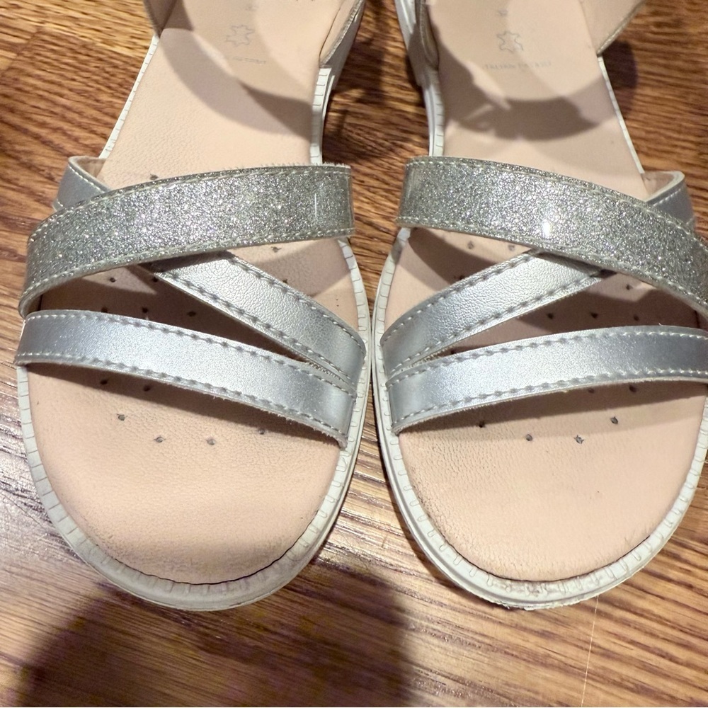 Geox Girl J S. Karly Sandal Silver size 1 - Picture 4 of 8
